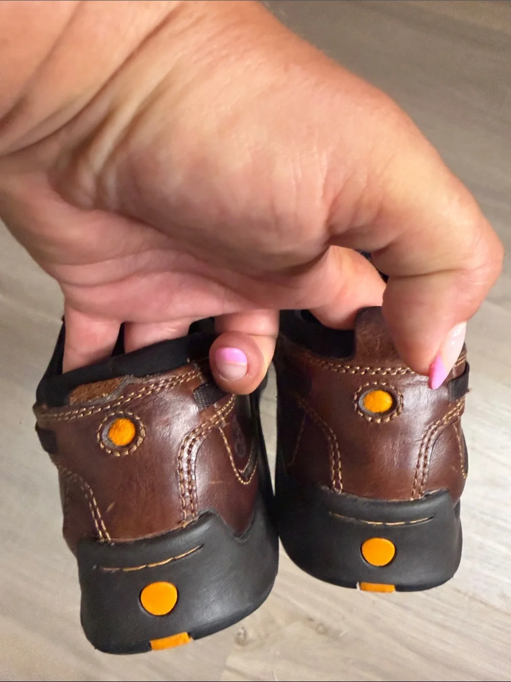 Timberland Brown Leather Ryan Springs Slip On Loafers.  Sz 13M